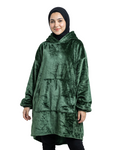 women Hoodie blanket green