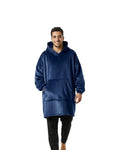 Hoodie blanket blue